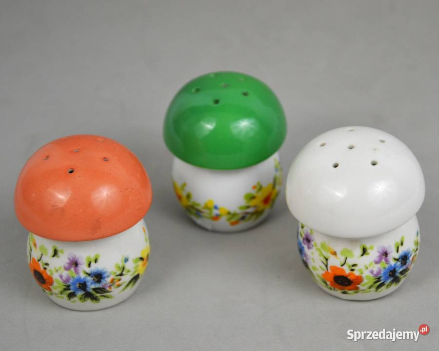 solniczka grzybek porcelana Aquincum Węgry lata mazowieckie