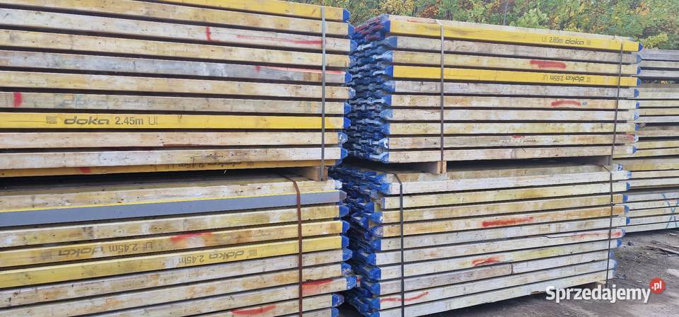 Dźwigary H20 DOKA TOP Blaty SKLEJKA STEMPLE Darłowo