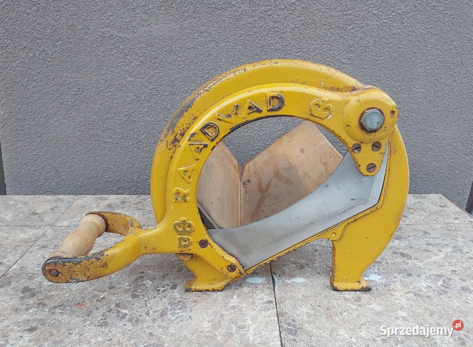 Stara krajalnica gilotyna do chleba ziół Raadvad Pozostałe Tczew