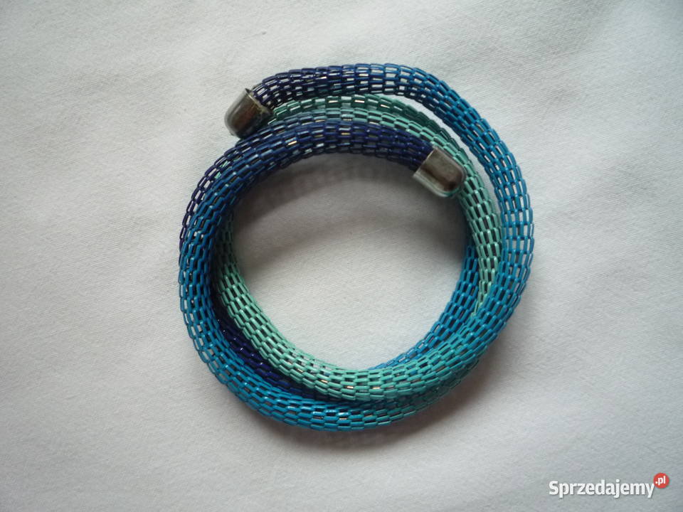 Nowa Niebieska cieniowana bransoletka na rękę Szczecin
