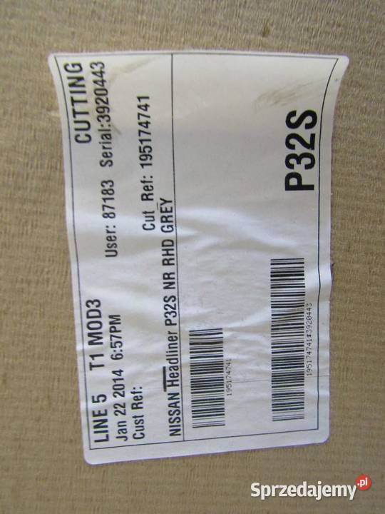PODSUFITKA QASHQAI II J11 osobowe