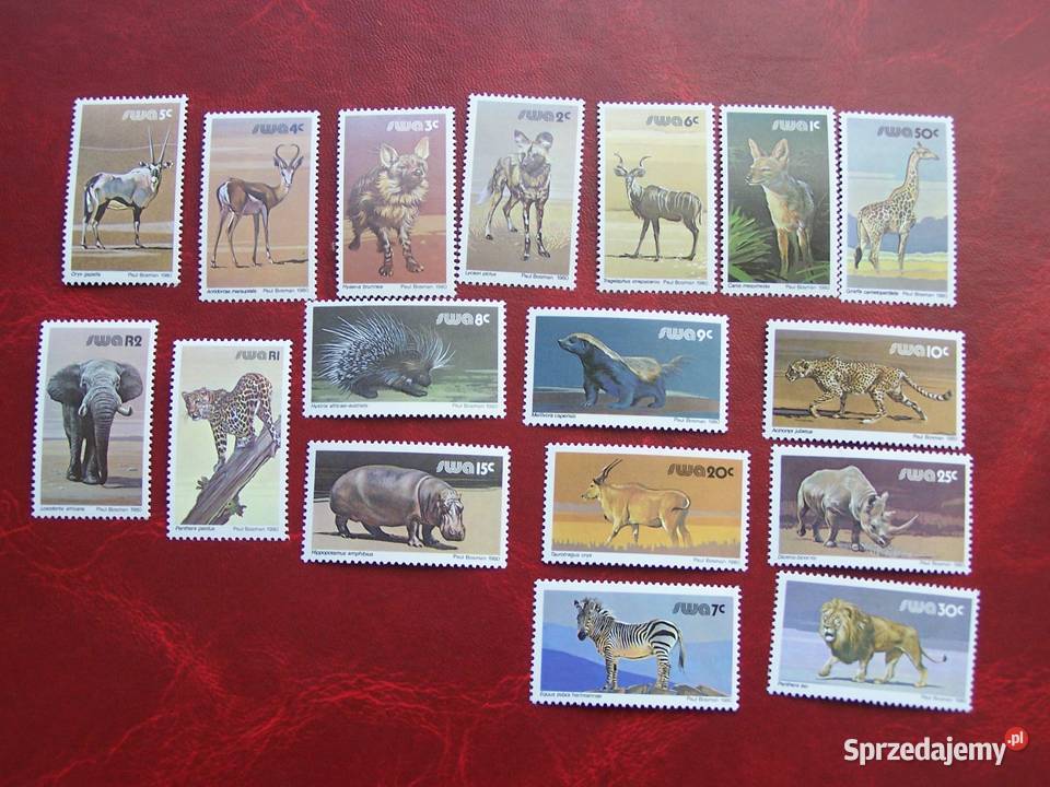 SWA 1980 MNH Mi 47692 Fauna Dzikie Zwierzęta śląskie