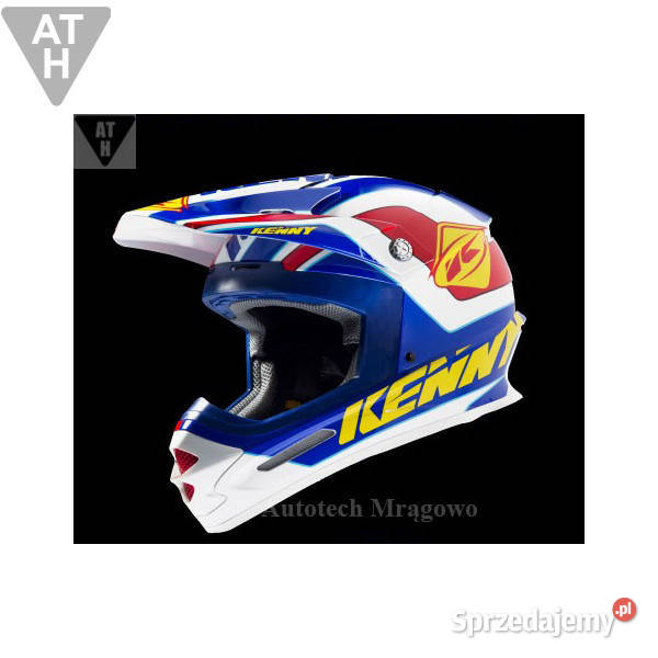 KASK KENNY TRACK CROSS ENDURO NIEBIESKO CZERWONO