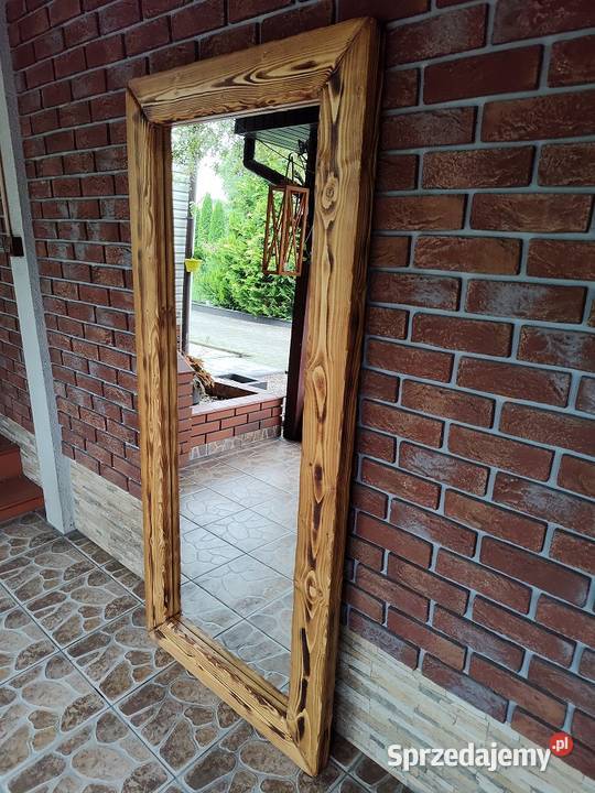 Lustro duże STARE DREWNO Loft Rustic Retro Ozorków