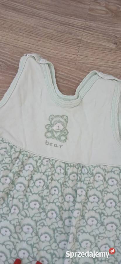 Zestaw 2 pajacyków niemowlęcych z misiem 3m+ Grudziądz