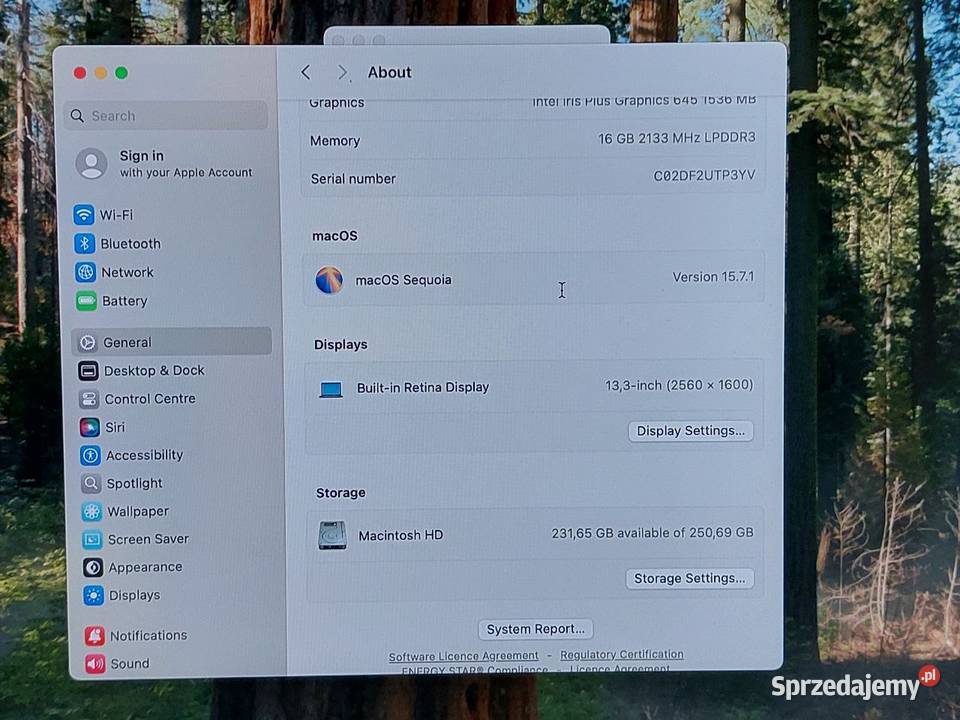 MacBook Pro 2020 i5 16GB RAM 256GB A2289 2 Warszawa