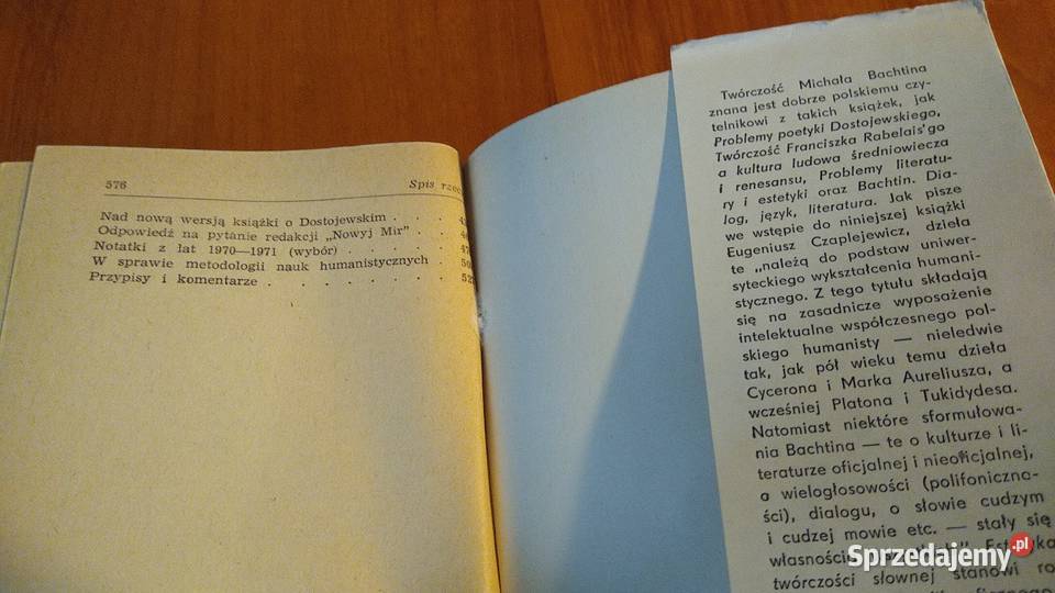 Estetyka twórczości słownej Michał Bachtin ISBN 8306012089 pomorskie