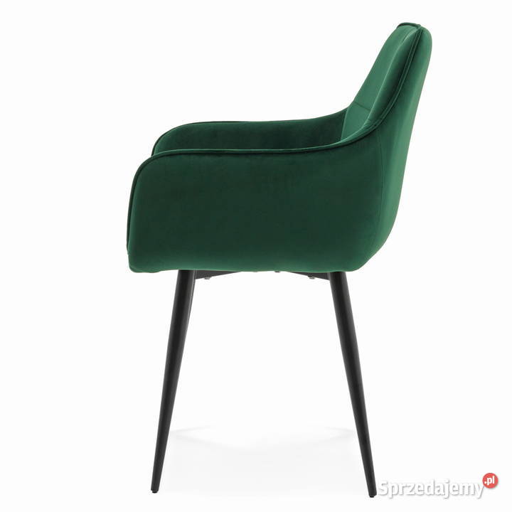 Krzesło Tapicerowane Quattro Butelkowa Zieleń 58cm