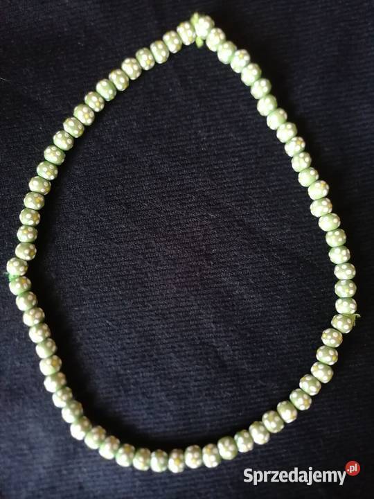 Korale zielone stokrotkiDługość 27 Łódź