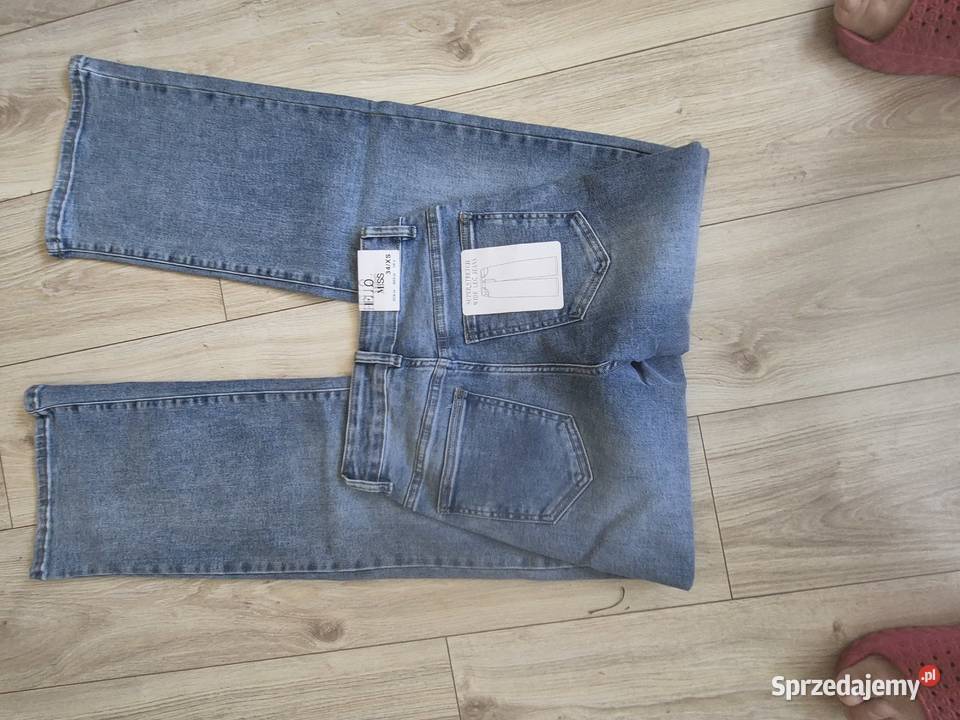 Jeans S Bez wzoru Spodnie Moda i Styl Łomża