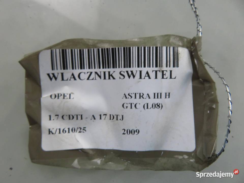 WŁĄCZNIK ŚWIATEŁ OPEL ASTRA III H 13100128ZK