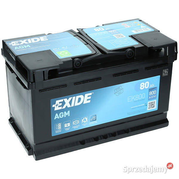 Akumulator Exide EK800 80Ah 800A L4 AGM Akumulatory mazowieckie Radom sprzedam