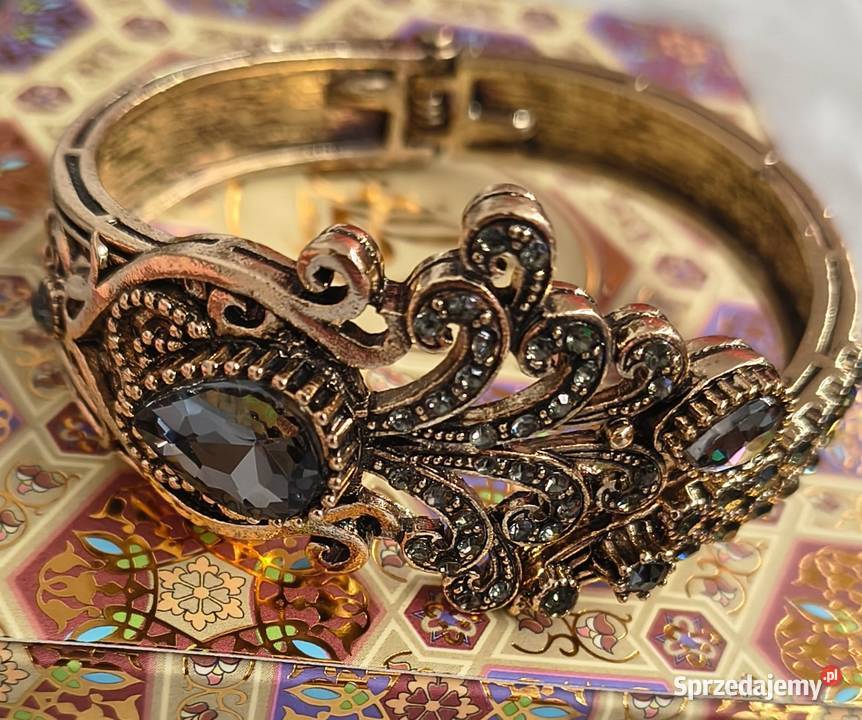 Piękna lśniąca bransoletka mankietowa turecka Białystok