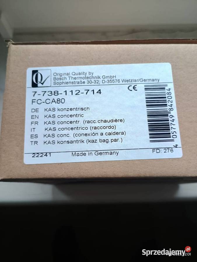 Adapter do komina 125 na 80 Junkers Bosch kujawsko-pomorskie Białe Błota