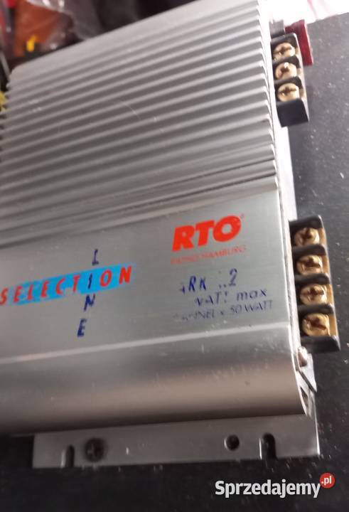 Wzmacniacz samochodowy RTO z głośnikami Jawor