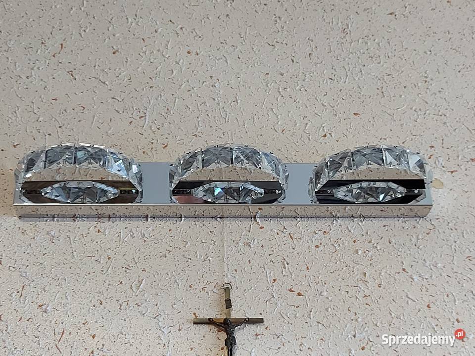 Kinkiet lampa led z kryształkami Dom i Ogród