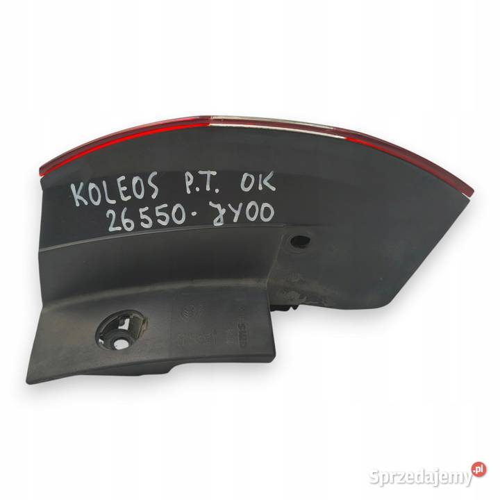LAMPA PRAWA Renault Koleos I 20072016 tylna