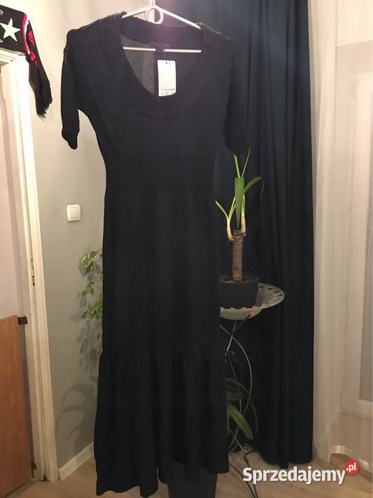 Sukienka brokatowa maxi Mango XS Rozmiar 34(XS) Skawina