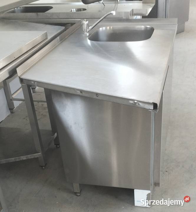 Zlew gastronomiczny z szafką 131x70x89 Słupia Kapitulna