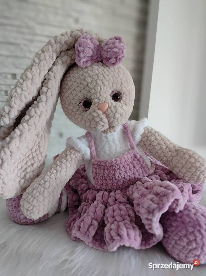 Króliczek miś handmade DOSTĘPNY RĘKI Myszków sprzedam