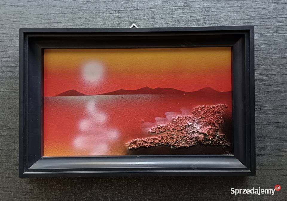 Obrazek olejny czerwone morze Kraków