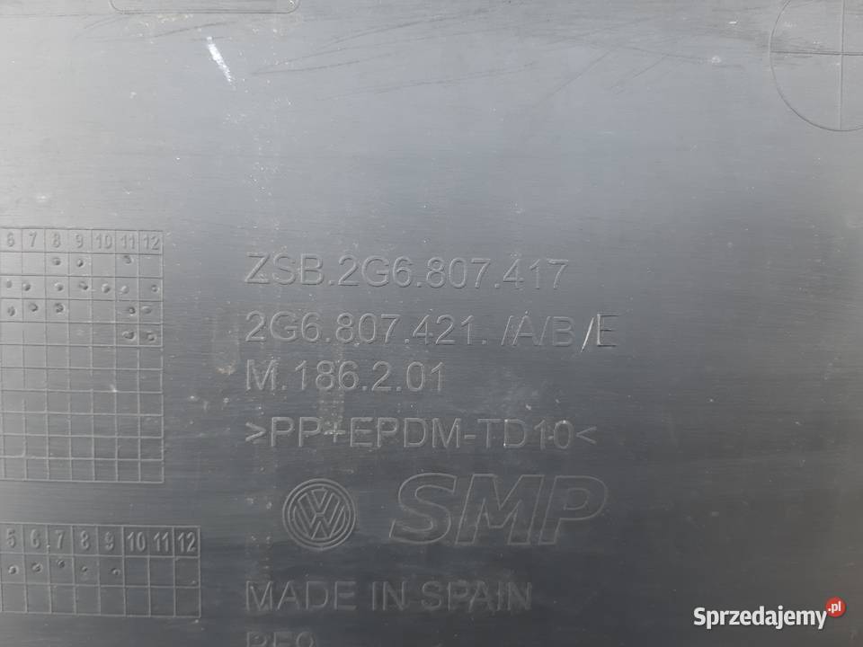 VW POLO 2G VI GTI ZDERZAK TYŁ TYLNY PDC DOKŁADKA