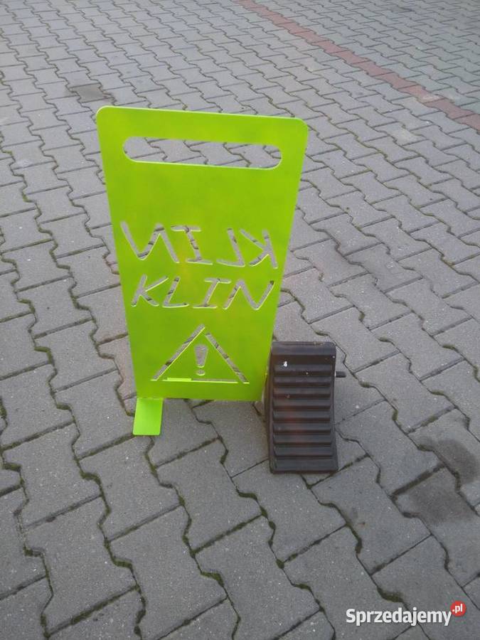 Klin z tablicą ostrzegawczą fluo truck możliwe sprzedam