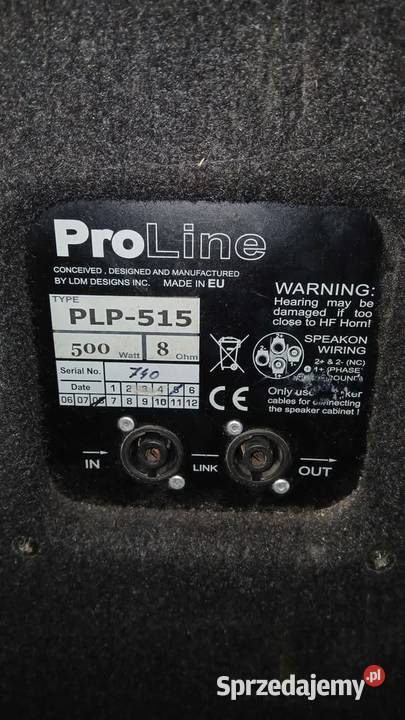 Kolumny glosniki estradowe LDM PLP515 500W Zwoleń