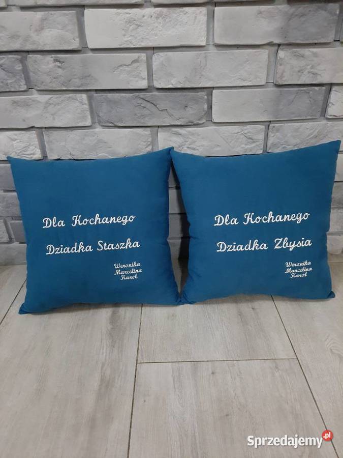 Poduszki z napisem personalizowane prezent małopolskie Skawina sprzedam