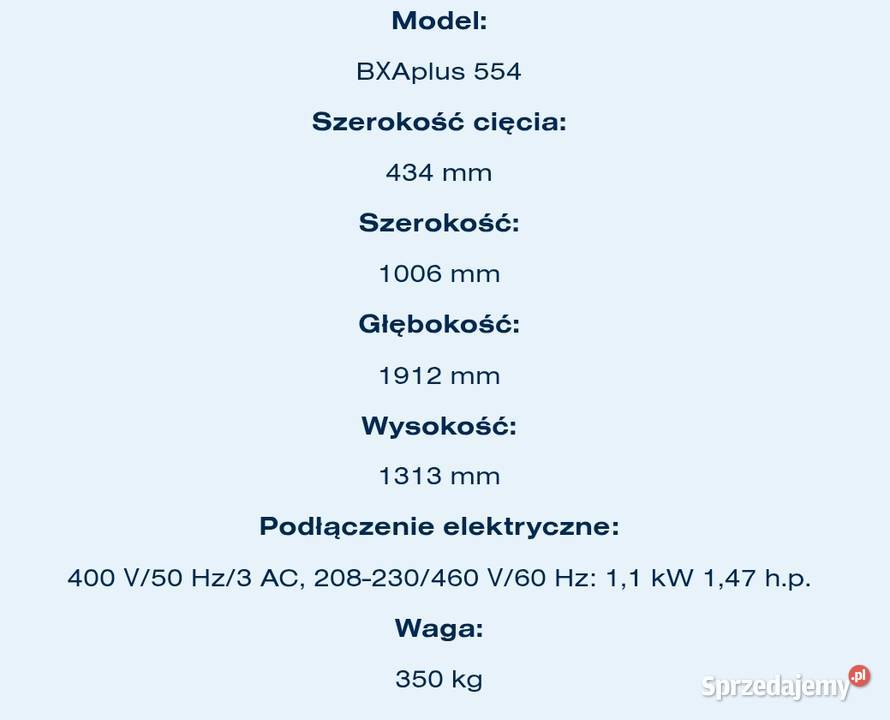 Skórowaczka taśmowa Maja BXAplus 554 Dobieszowice