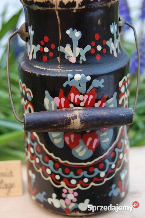 Rosyjska malowana stara ludowa bańka kanka sprzedam