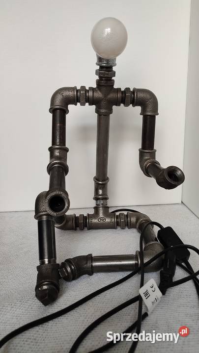 Industrialna lampa z rur hydraulicznych Warszawa
