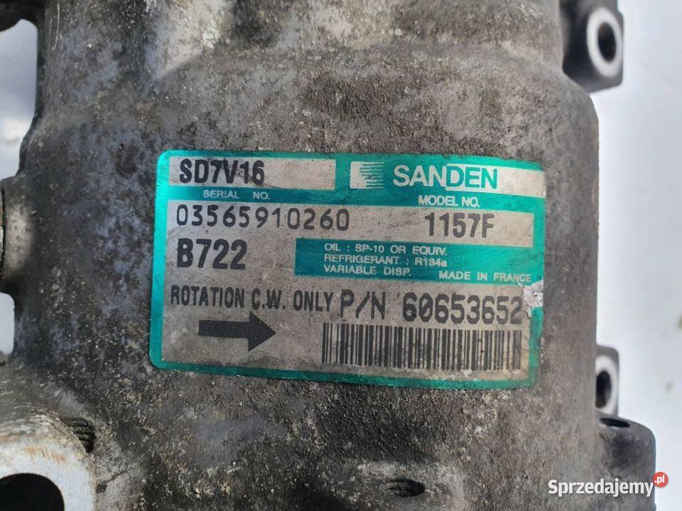 SPRĘŻARKA KLIMATYZACJI ALFA ROMEO 147 60653652 Pozostałe Lipno