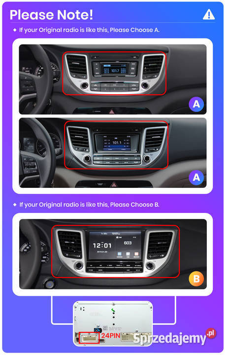 Radio Android 11 Tucson 3 Hyundai IX35 1518r gps Ożarowice