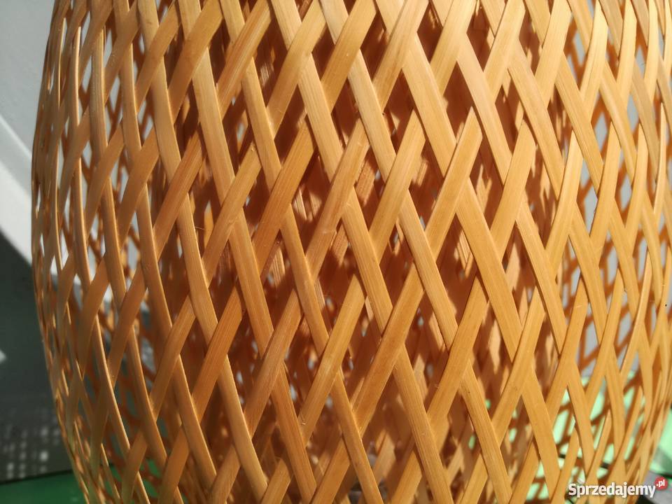 ŚLICZNA lampa wiklinowa