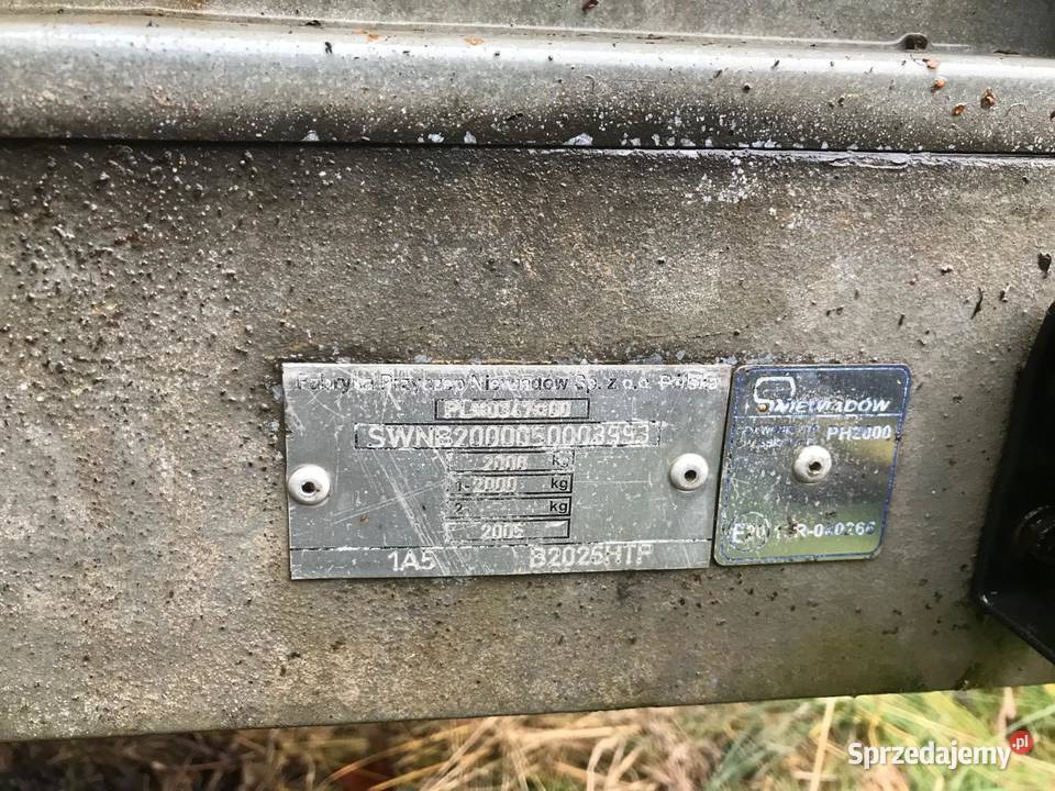 Przyczepa Niewiadów Do samochodów osobowych