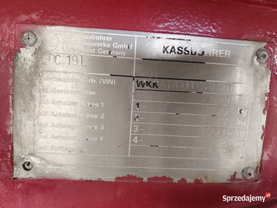 Przyczepa rolnicza 3 osiowa BDF Kassbohrer Ostrołęka