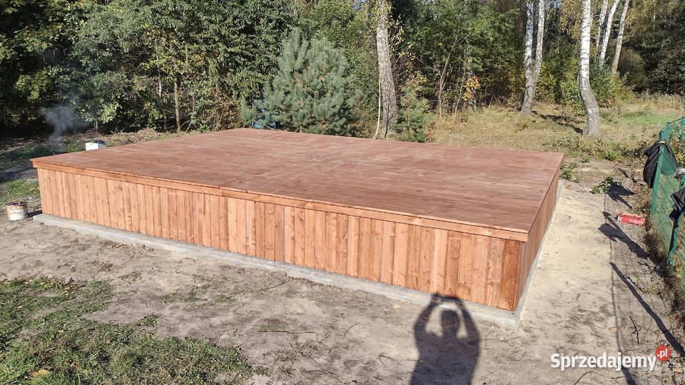 scena drewniana altana wiata zadaszenie Julianpol