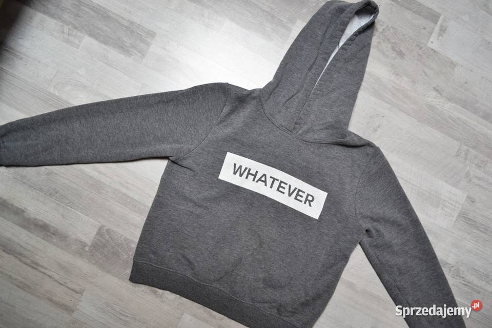 Bluza z kapturem szara Whatever M gina tricot szary/srebrny Odzież sportowa Toruń