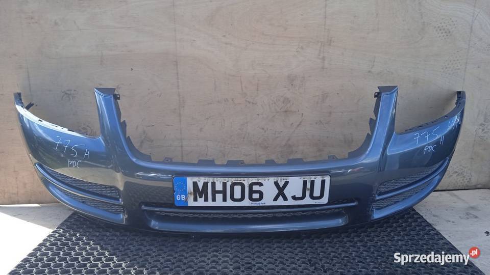 TOUAREG 7L ZDERZAK PRZÓD LD7U PDC HALOGEN SPRYSK Zbierkowo
