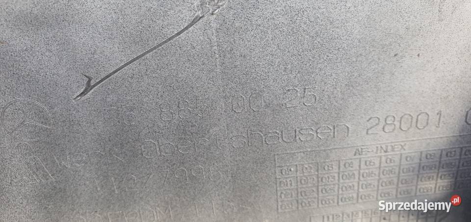 Mercedes A klasa w176 Zderzak przedni srebrny Zduńska Wola