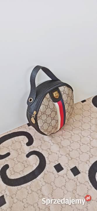 PROMOCJALATOPiękne okrągłe torebkiBeżowy biały Warszawa sprzedam