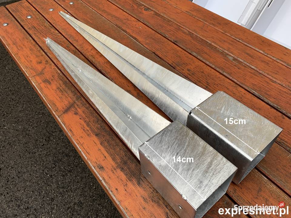 PODSTAWA SŁUPA Kotwa Wbijana 100x100x750mm Pergole i trejaże Rzeszotary