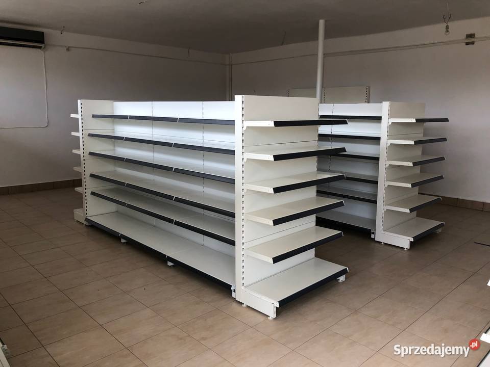 REGAŁY SKLEPOWE METALOWE gondola środkowy regał Ostrołęka sprzedam