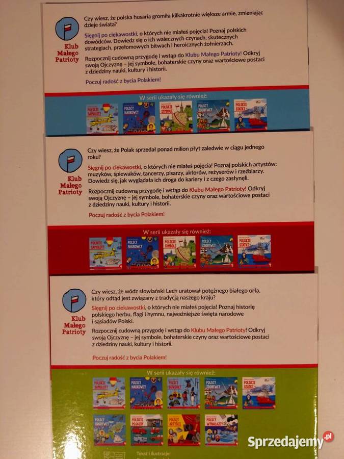 Klub Małego Patrioty komplet książeczek mazowieckie Warszawa sprzedam