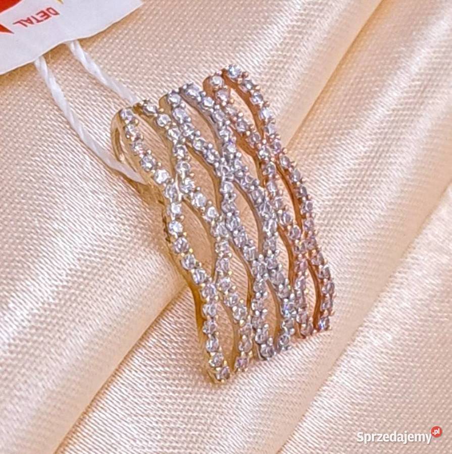 Wisiorek Złoty pr333 Prostokąt ażur Z522 wielkopolskie Poznań