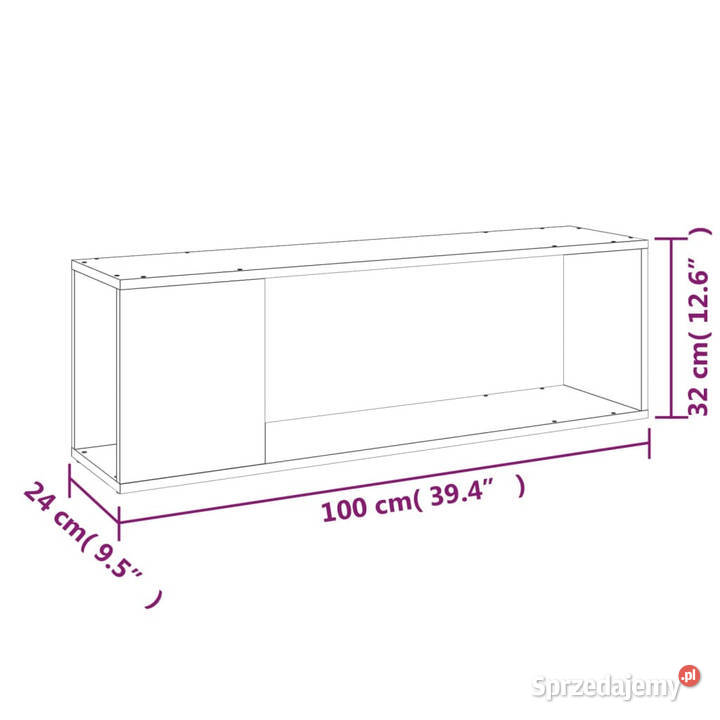 Szafka pod telewizor szary dąb sonoma 100x24x32 Warszawa sprzedam