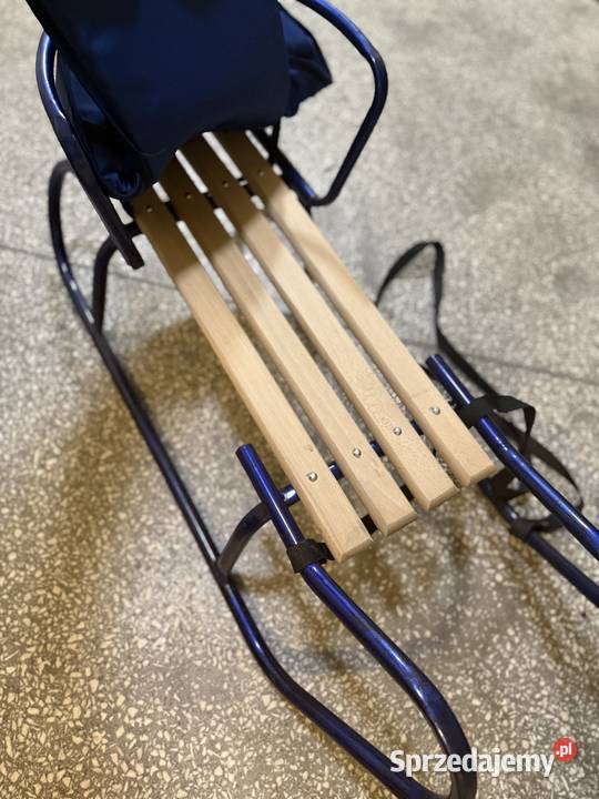Sanki metalowodrewniane z poduszką siedziskiem Rybnik sprzedam