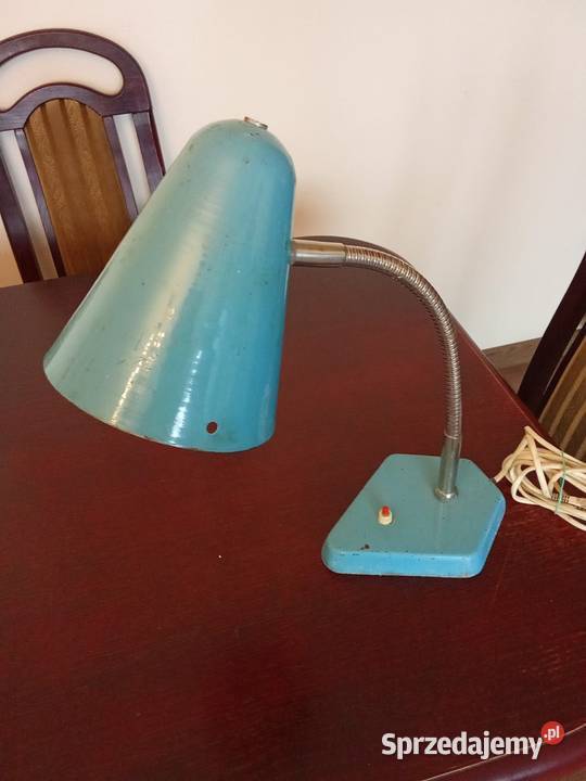 Stara Zabytkowa Lampa Lampka Biurkowa Ciezka Tomaszów Mazowiecki