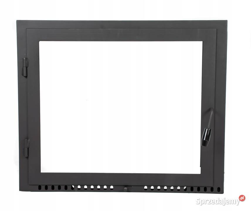 Stalowe drzwiczki kominkowe RAMA Z SZYBĄ do Piece i kominki małopolskie Skawina